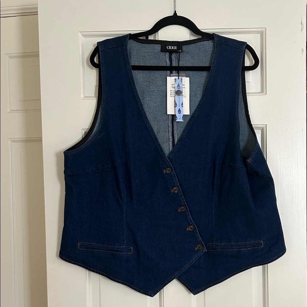 Cider Blue Denim Vest